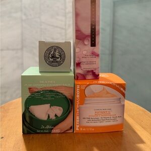 Skincare Set with Cleansing Balm, Vitamin C Cream, Serum and Hand Cream